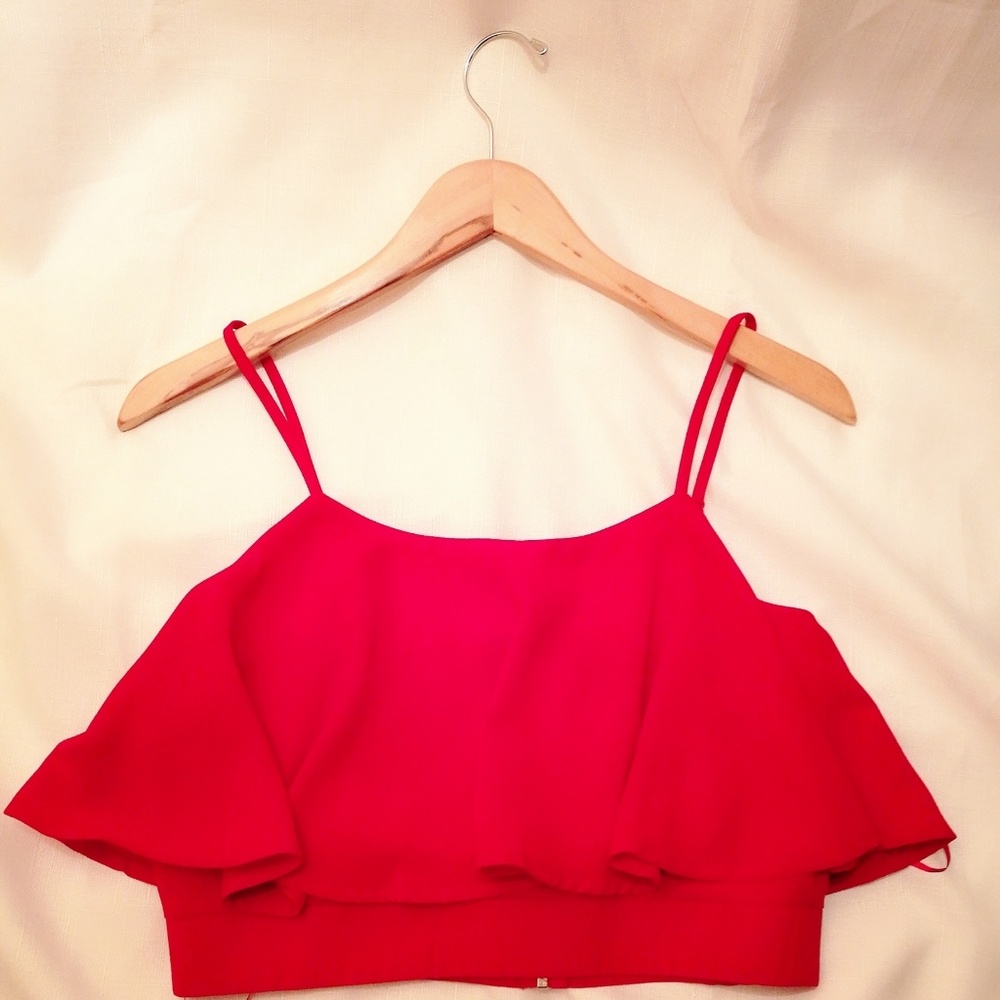 Atomsphere ruffle crop top